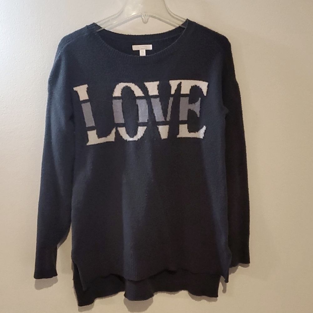 Grey LOVE sweater